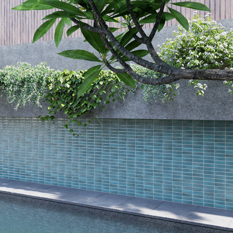 Oasis Blue Zellige Tile - 2x6 Bejmat