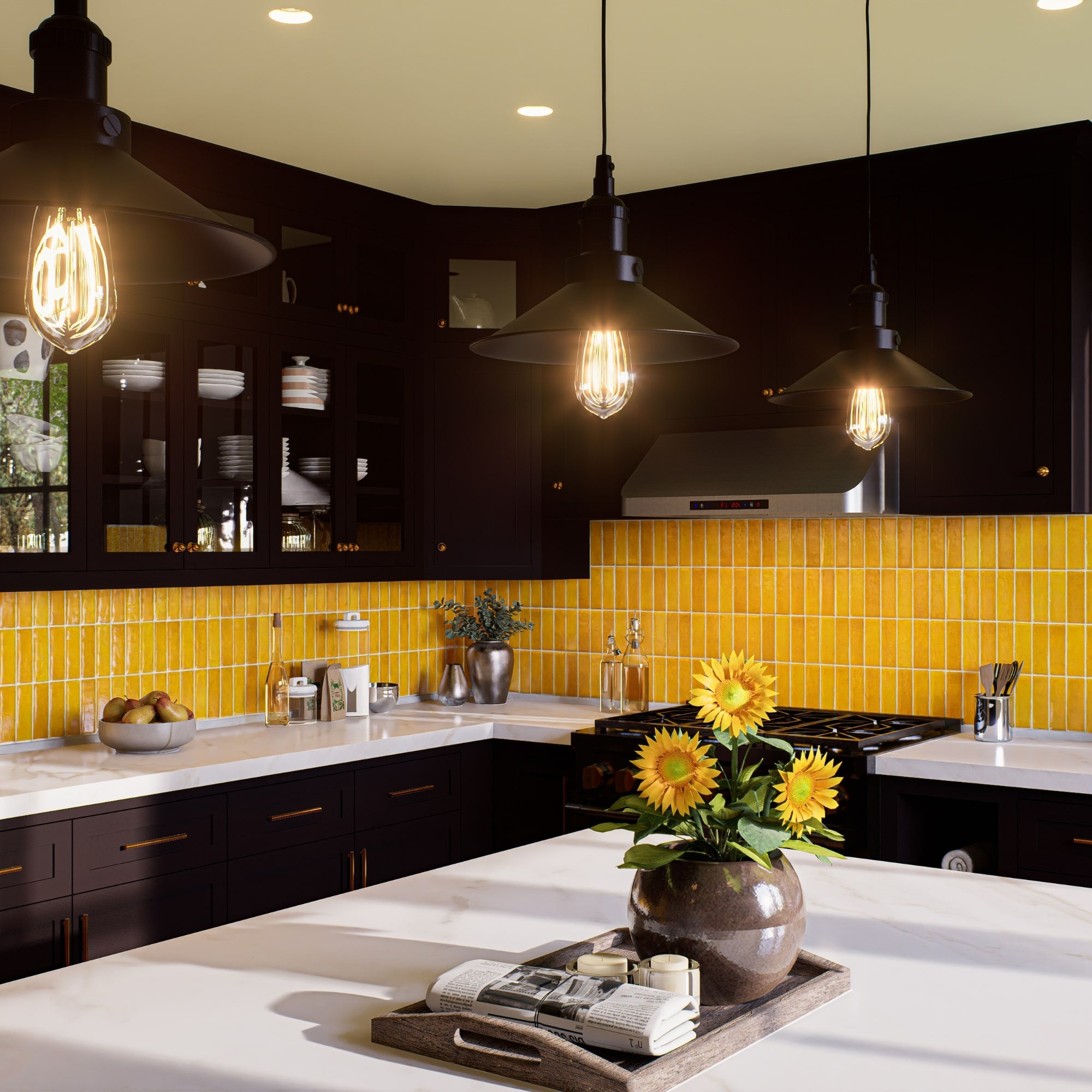 Turmeric Zellige Tile - Stylish Bejmat 2x6 Design Option – LiLi Tile