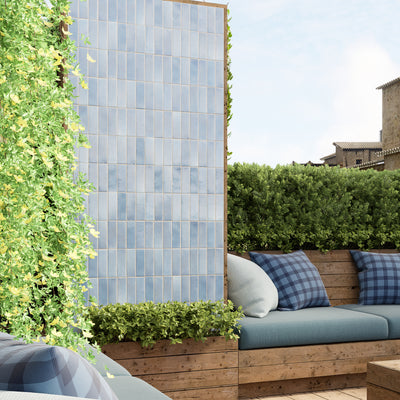 Wisteria Blue Zellige Tile - 2x6 Bejmat