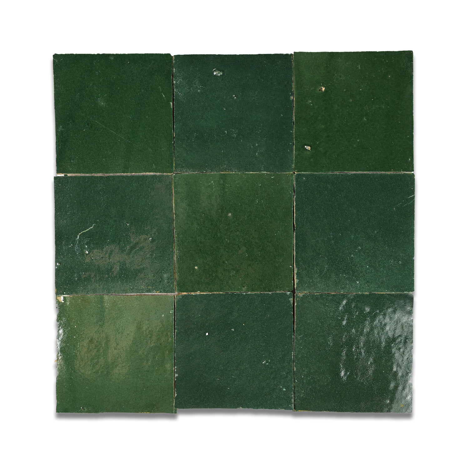 Medina Emerald Zellige Tile - 4x4 Square