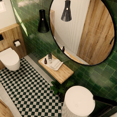 Medina emerald green bathroom