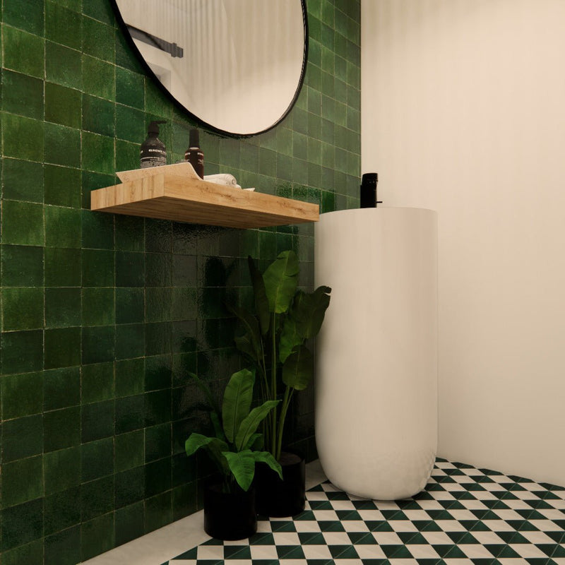 Medina emerald green bathroom