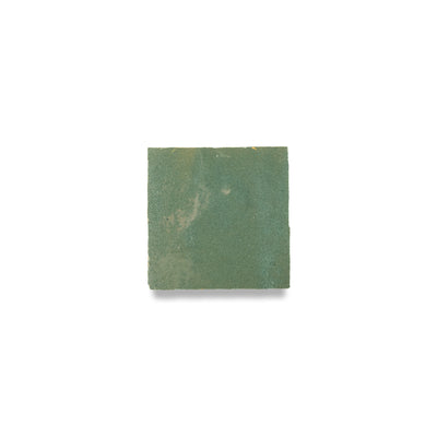 Agave Green Zellige Tile - 4x4 Square