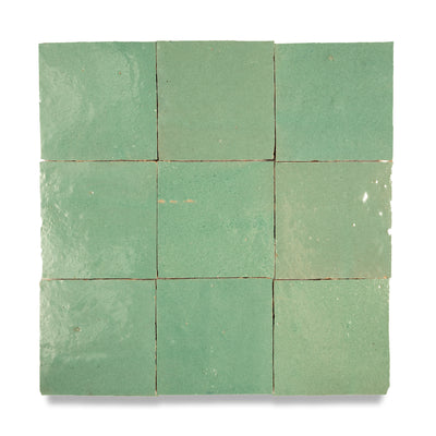 Mint Leaf Zellige Tile - 4x4 Square