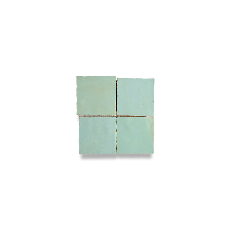 Moroccan Jade Zellige Tile - 2x2 Mosaic