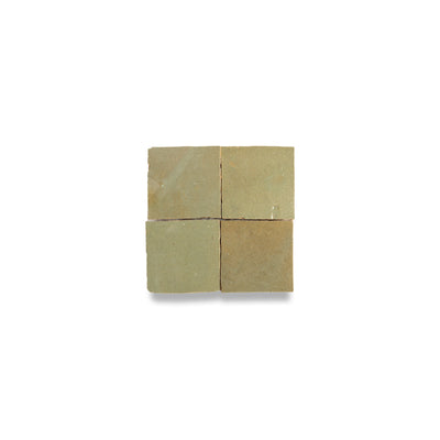 Thyme Green Zellige Tile - 2x2 Mosaic