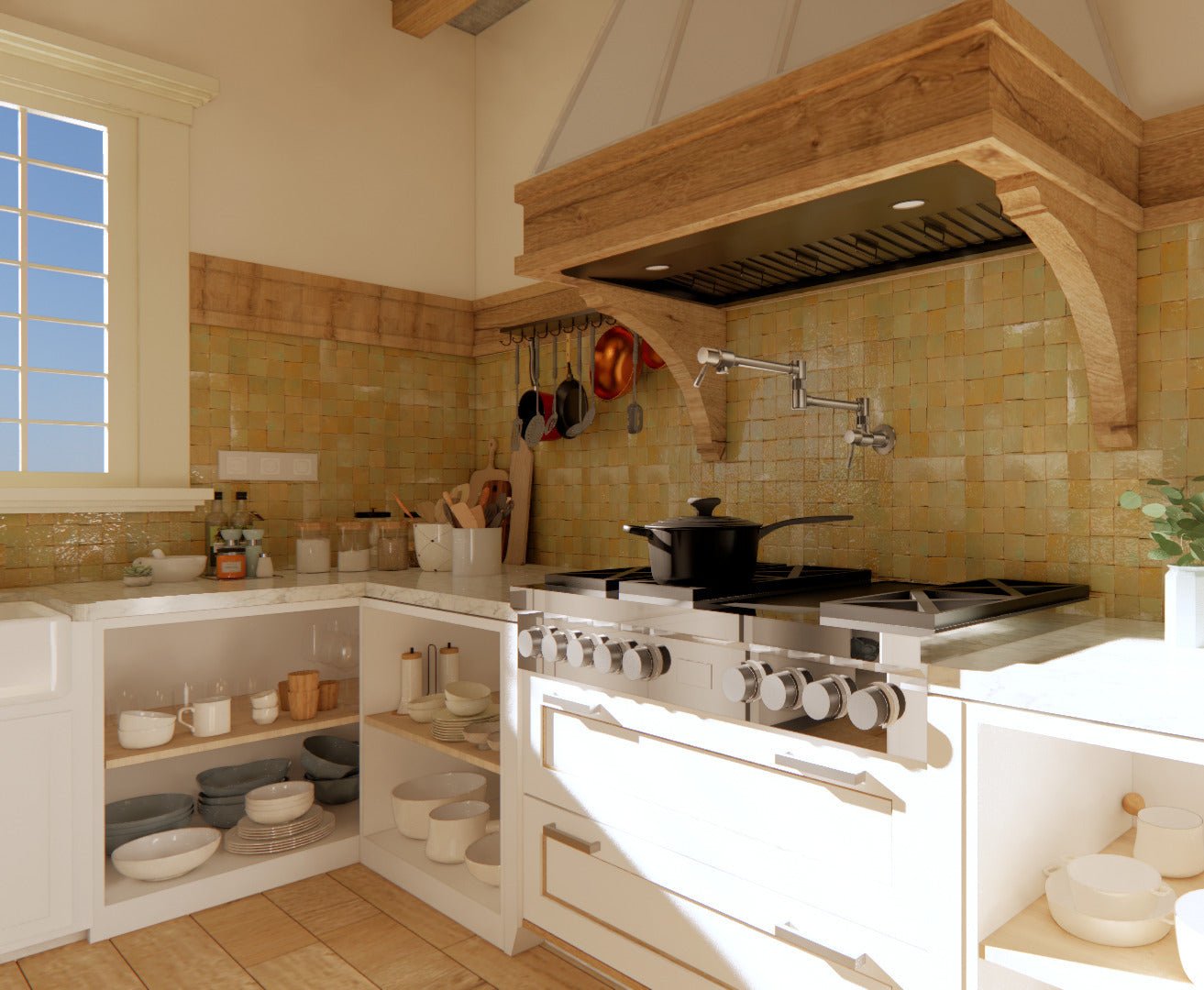 Thyme Green Zellige Tile 2x2 Mosaic: Lili Tile's Choice – LiLi Tile