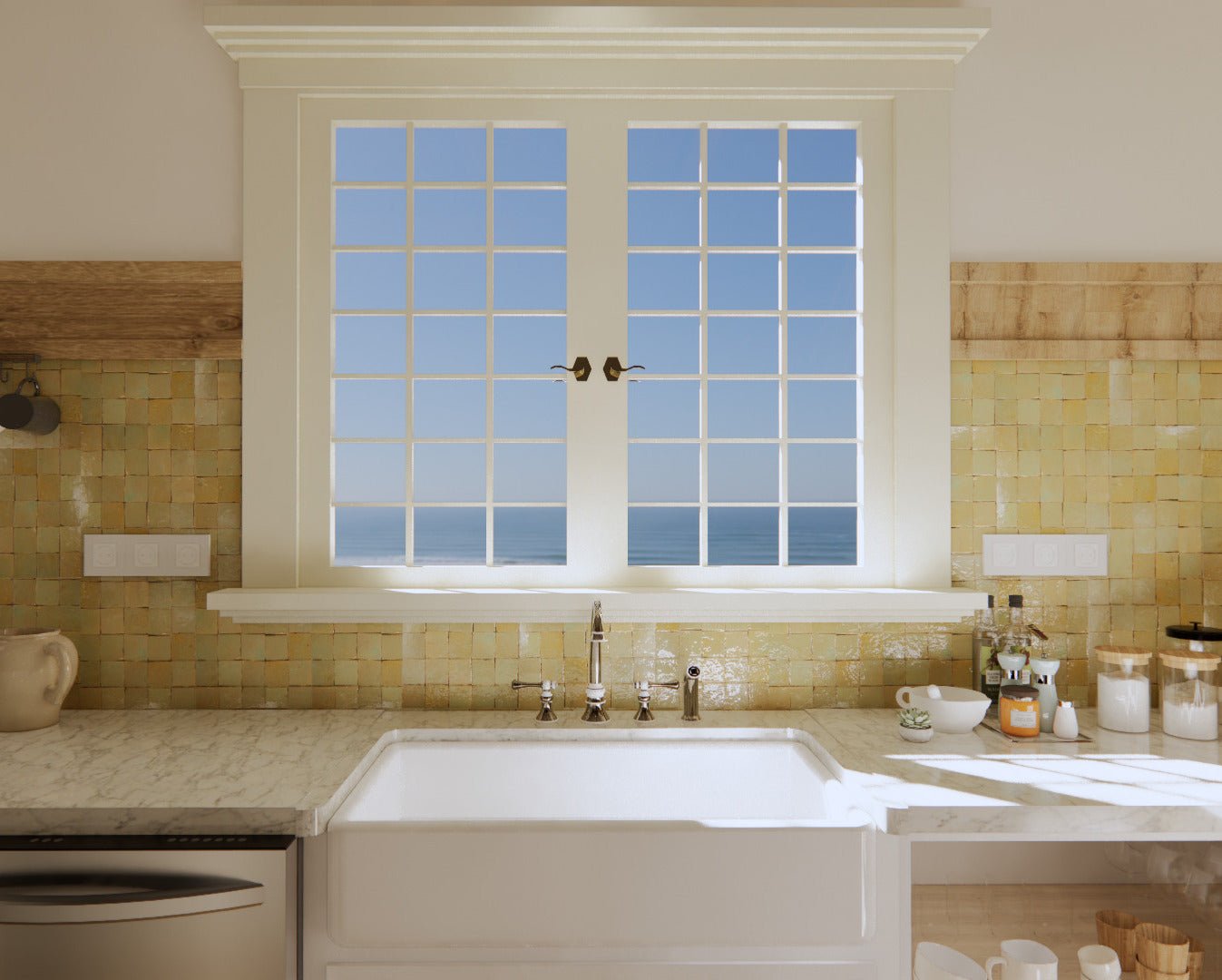 Thyme Green Zellige Tile 2x2 Mosaic: Lili Tile's Choice – LiLi Tile