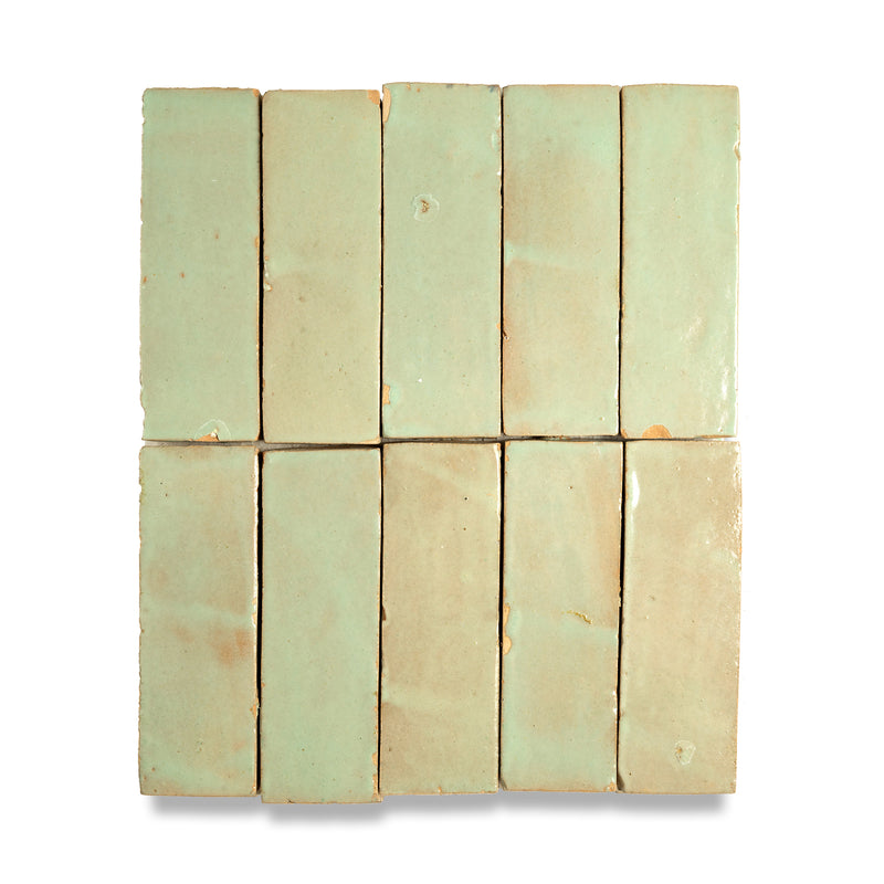 Sage Dust Zellige Tile - 2x6 Bejmat