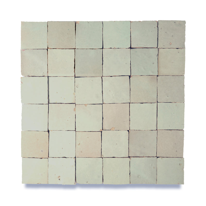 Sage Dust Zellige Tile - 2x2 Mosaic