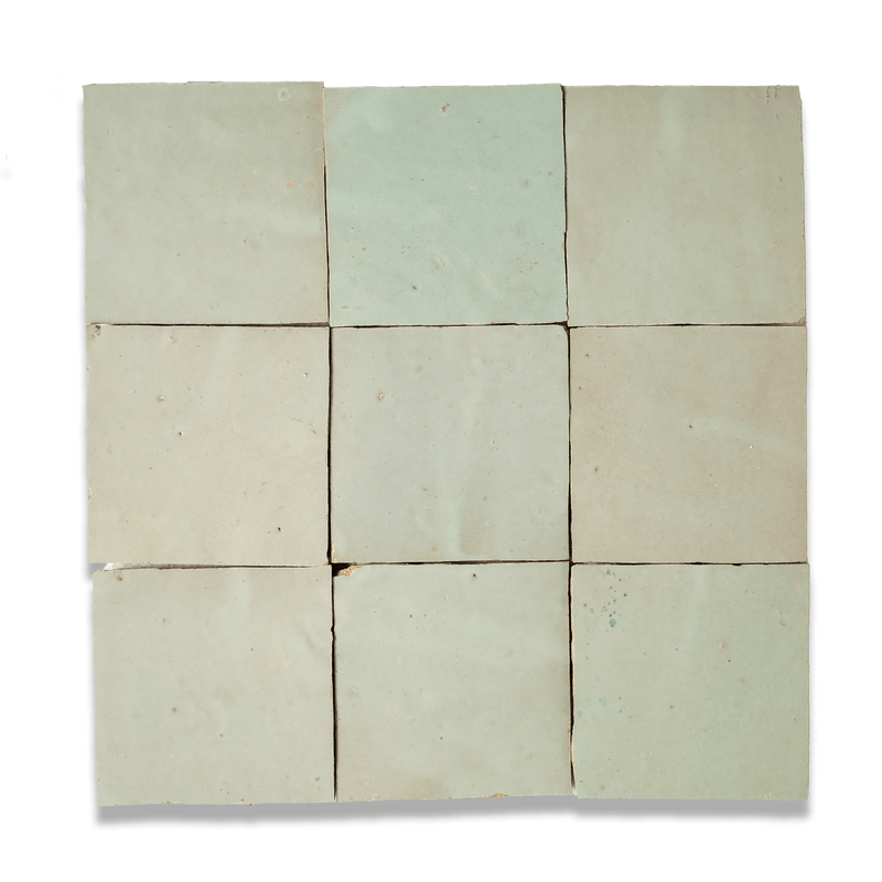 Sage Dust Zellige Tile - 4x4 Square