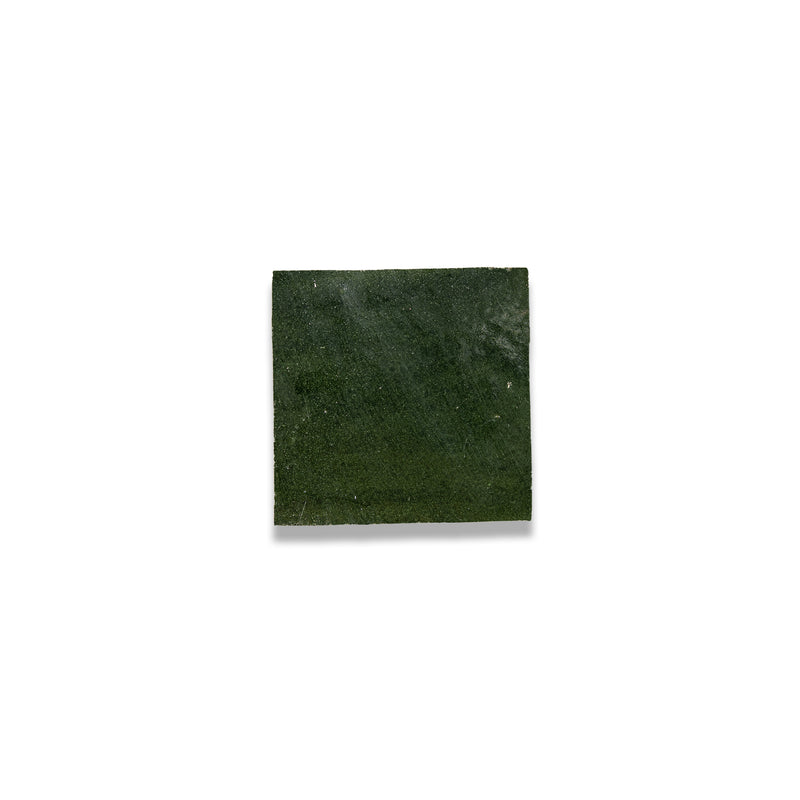 Olive Green Zellige Tile - 4x4 Square