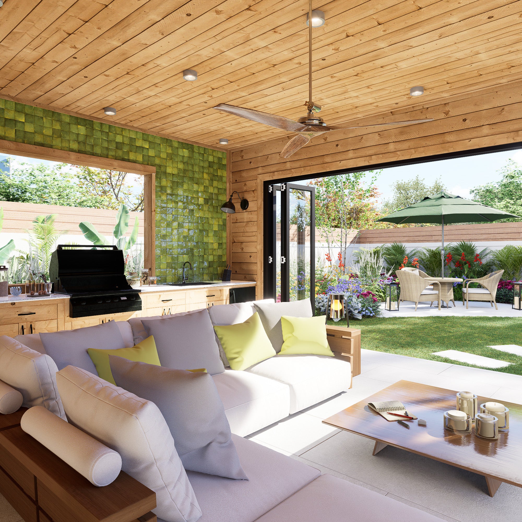 Cardamom Green Zellige Tile - 4x4 Square – LiLi Tile