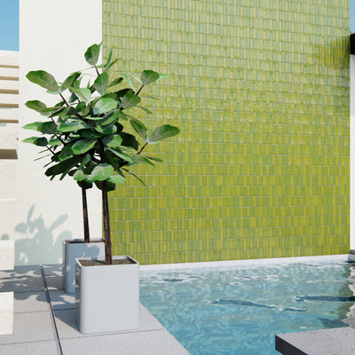 Lime Green Zellige Tile - 2x6 Bejmat