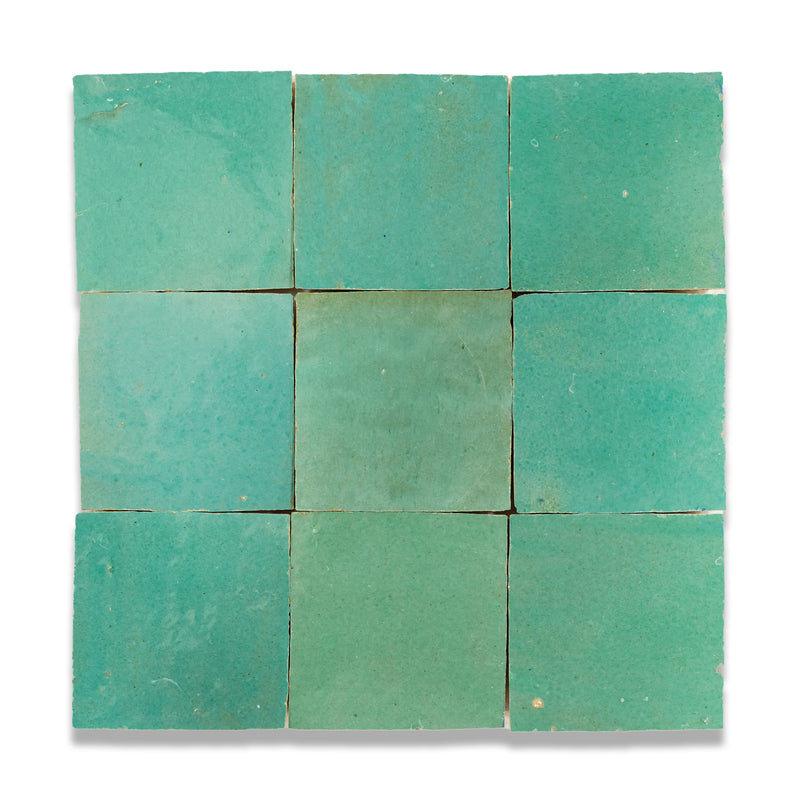 Aloe Vera Zellige Tile - 4x4 Square