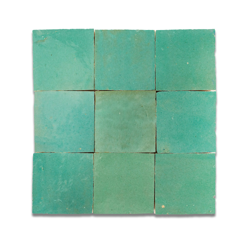 Aloe Vera Zellige Tile - 4x4 Square