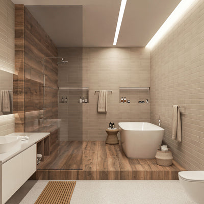 Da Vinci Walnut 24"x48" Porcelain Tile 3/8"