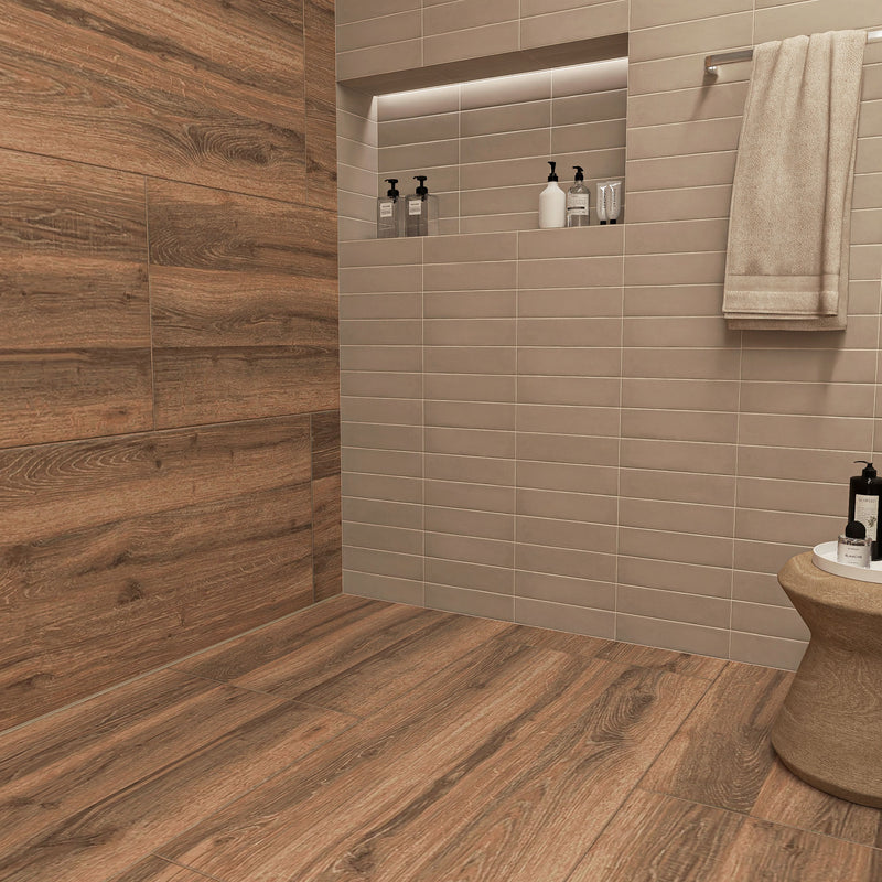 Da Vinci Walnut 24"x48" Porcelain Tile 3/8"