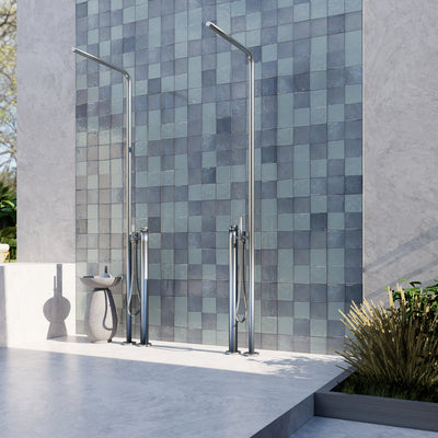 Denim Blue Zellige Tile - 4x4 Square