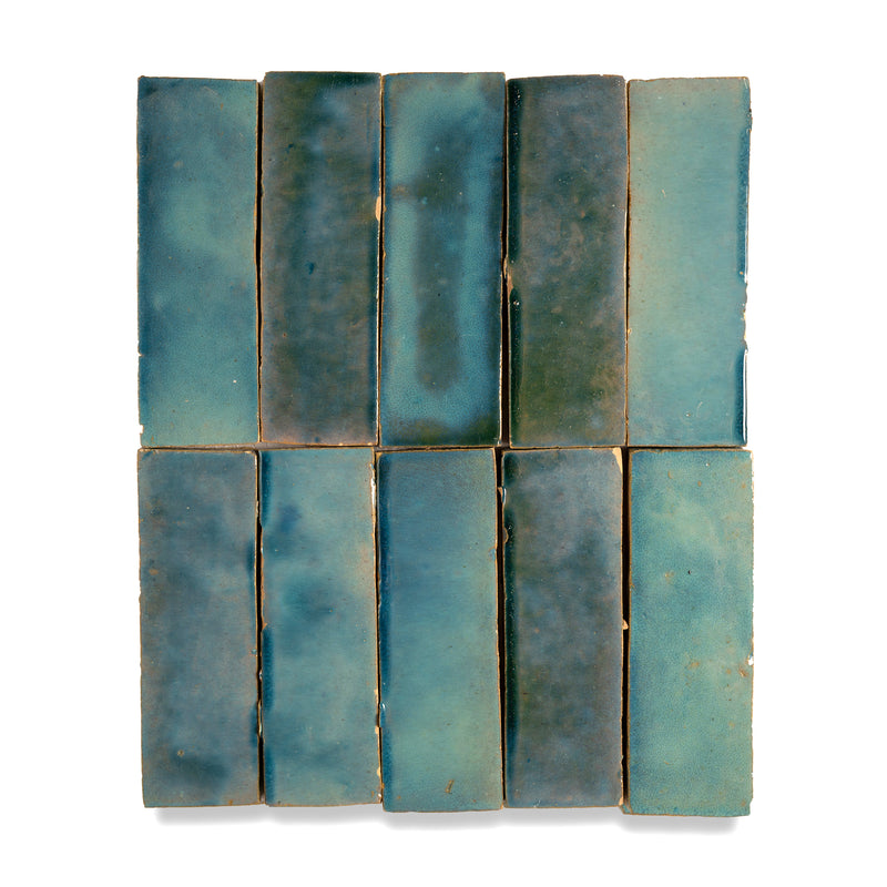 Denim Blue Zellige Tile - 2x6 Bejmat