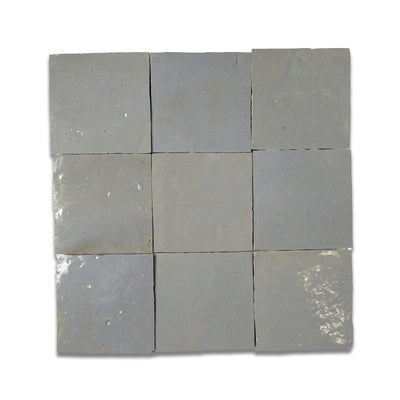 Mirage Blue Zellige Tile - 4x4 Square