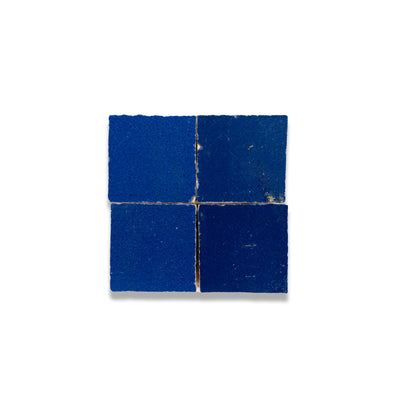 Berber Blue Zellige Tile - 2x2 Mosaic