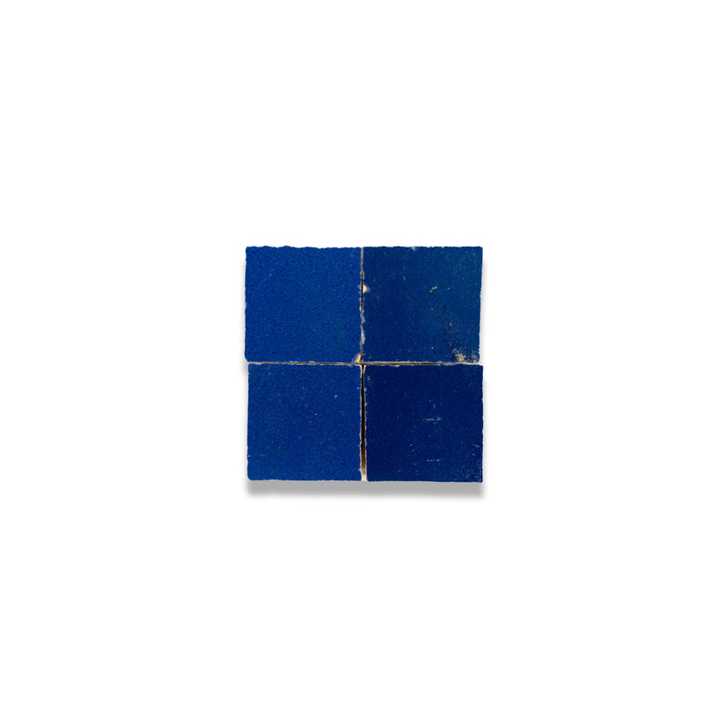 Berber Blue Zellige Tile - 2x2 Mosaic