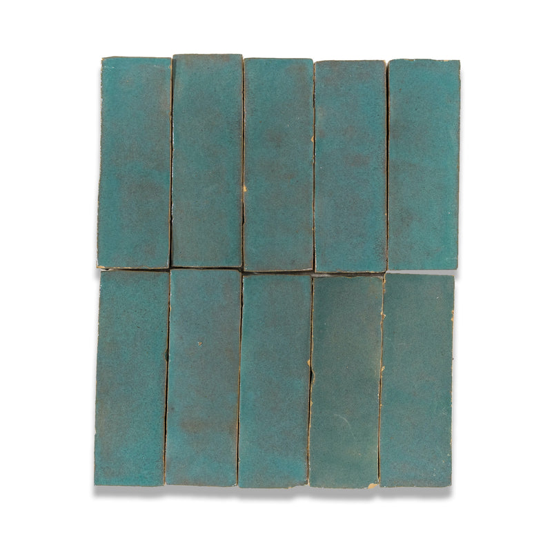 Oasis Blue Zellige Tile - 2x6 Bejmat