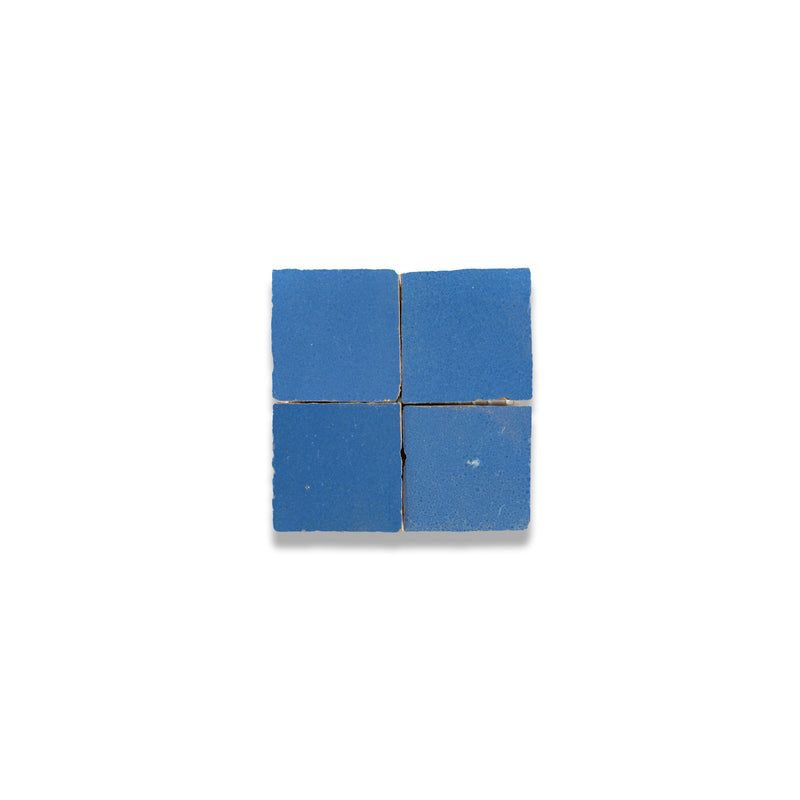 Sapphire Blue Zellige Tile - 2x2 Mosaic