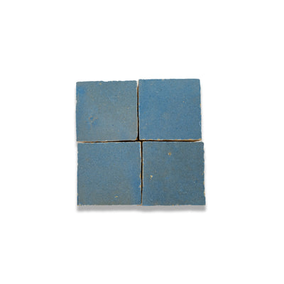 Stone Blue Zellige Tile - 2x2 Mosaic