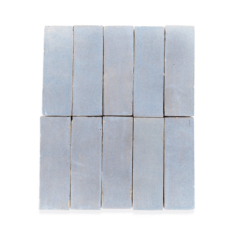 Sea Fog Zellige Tile - 2x6 Bejmat