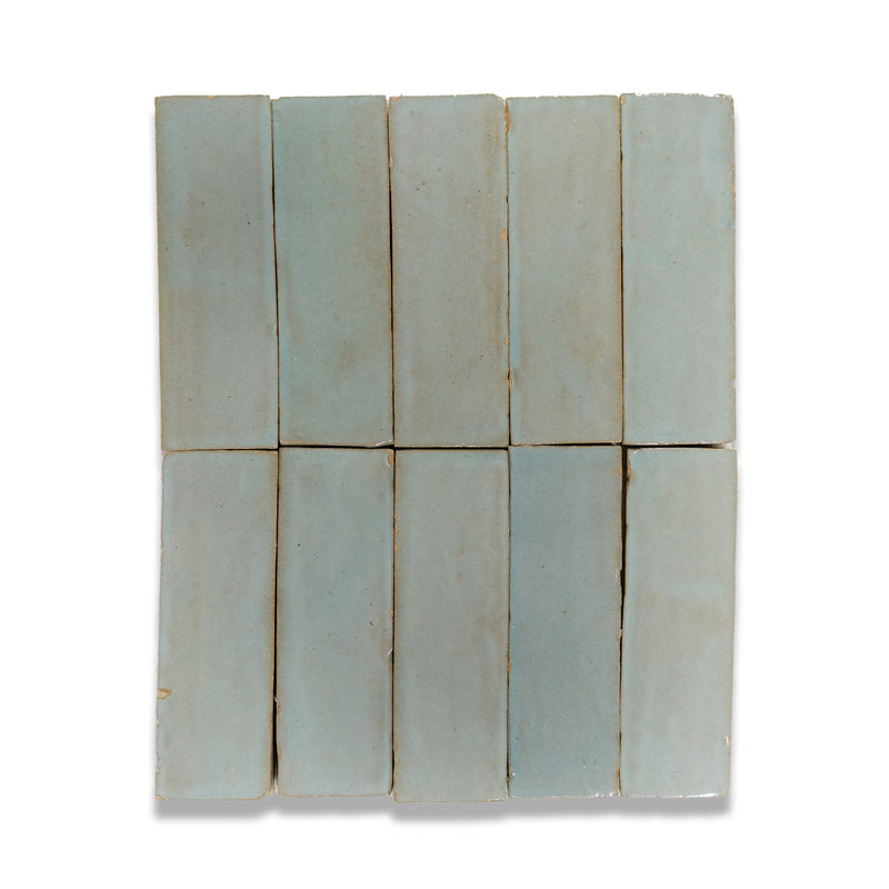 Sardine Blue Zellige Tile - 2x6 Bejmat