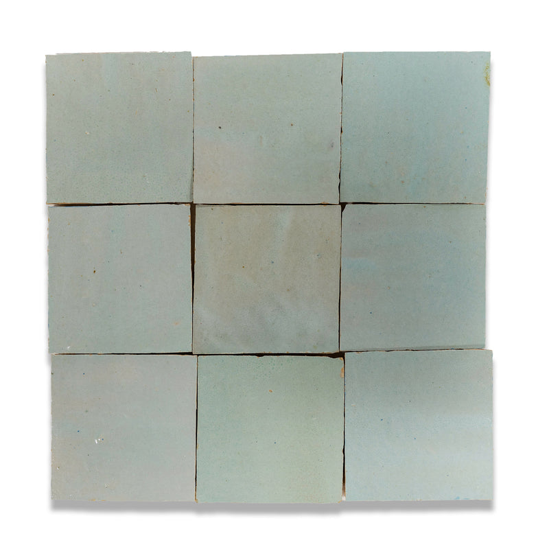 Sardine Blue Zellige Tile - 4x4 Square