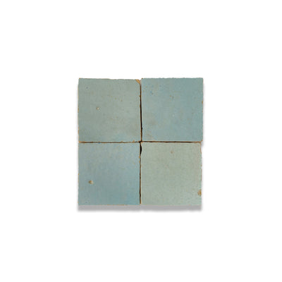 Sardine Blue Zellige Tile - 2x2 Mosaic