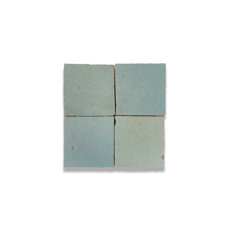 Sardine Blue Zellige Tile - 2x2 Mosaic