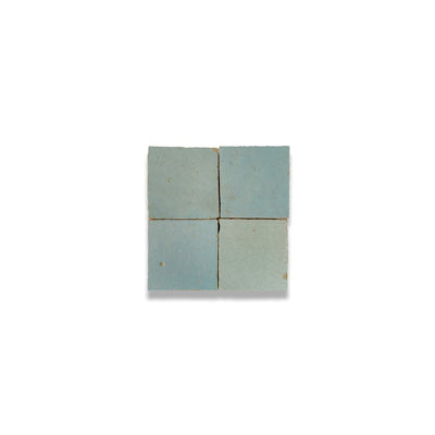 Sardine Blue Zellige Tile - 2x2 Mosaic