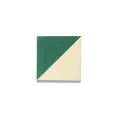 Petite Two-Tone Diagonal Tile: 4” x 4”