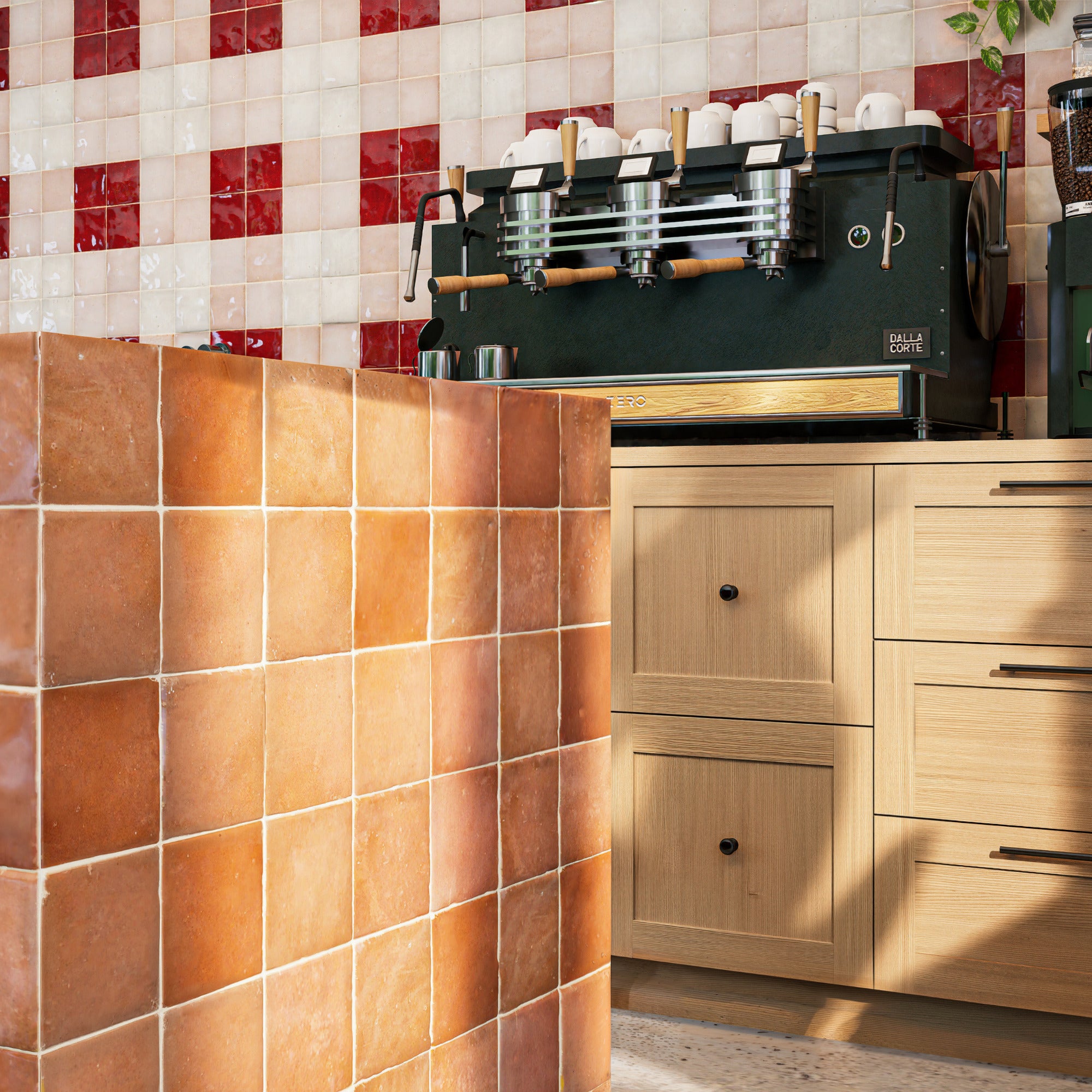 Tajine Red Zellige Tile - Stylish Square Tile Choice – LiLi Tile