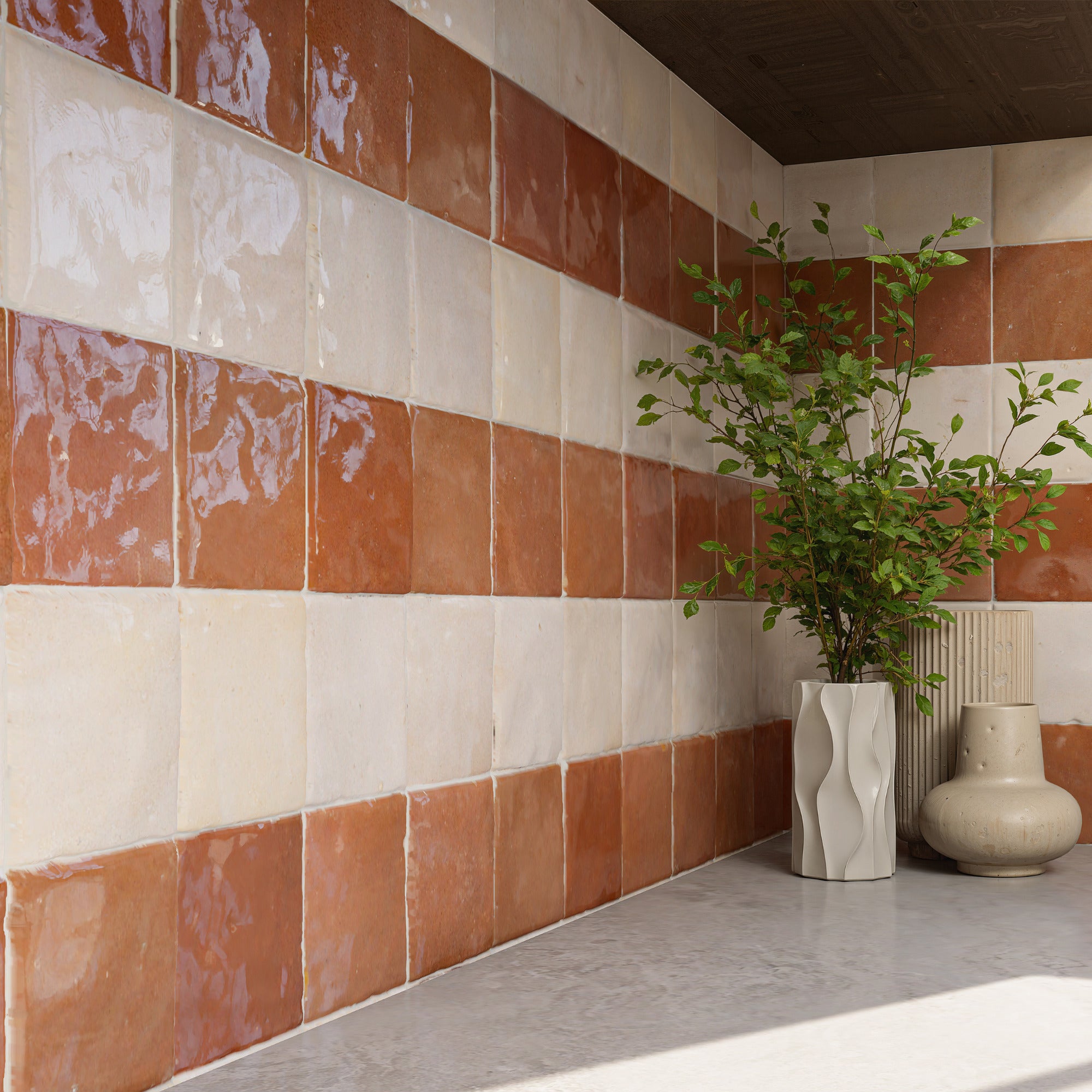 Tajine Red Zellige Tile - Stylish Square Tile Choice – LiLi Tile