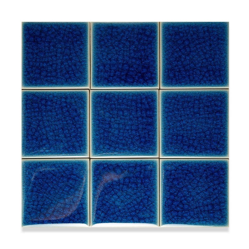 Crystal Navy | 4” x 4" Glaze Tile