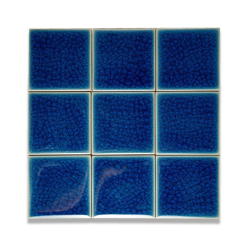 Crystal Navy | 4” x 4" Glaze Tile