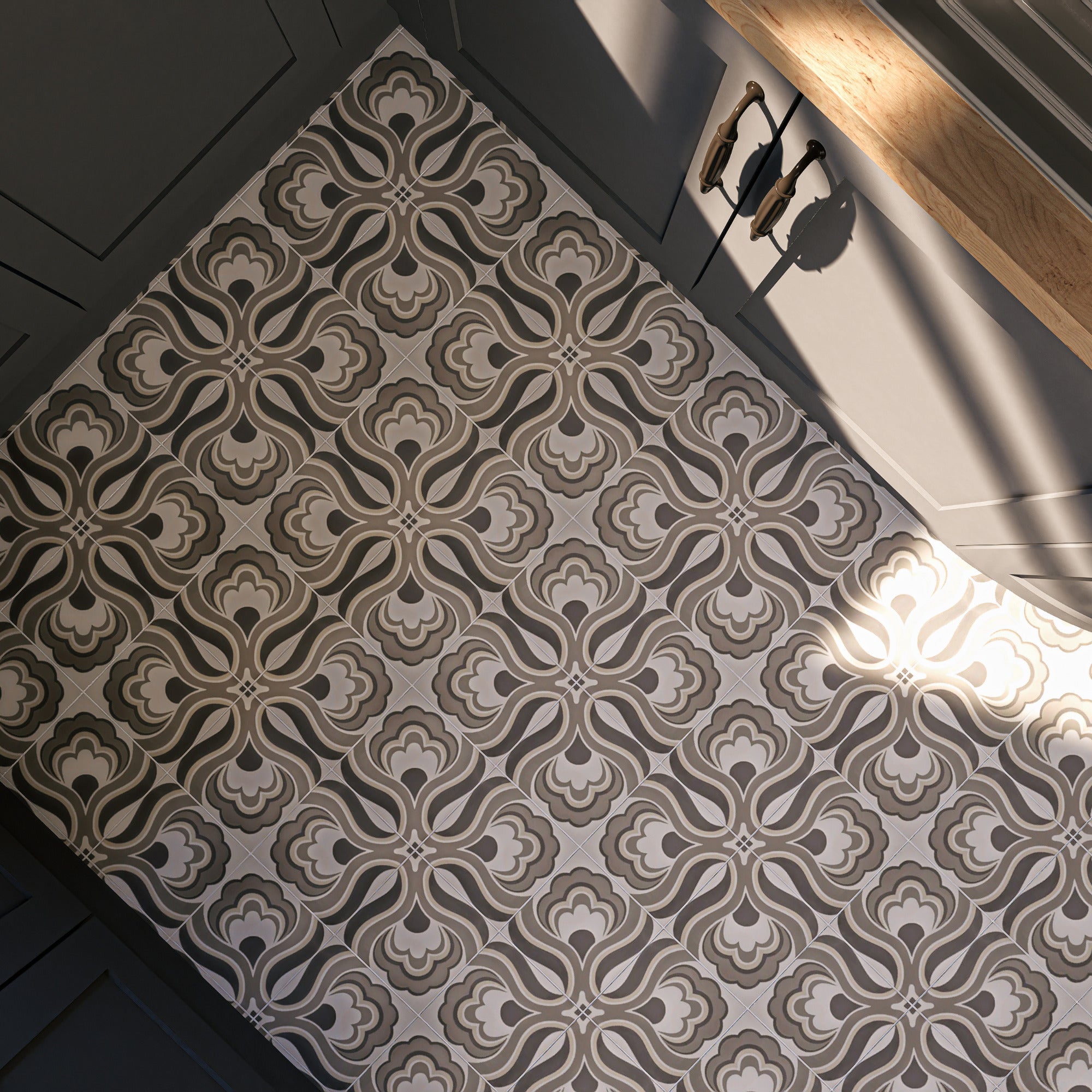 Olga 8 x 8 Cement Tile - Modern Style for Your Space – LiLi Tile