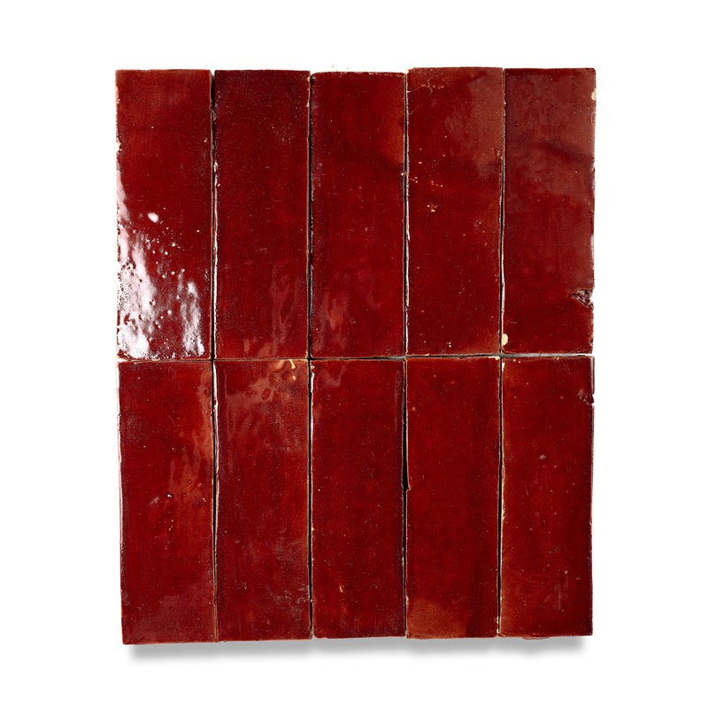 Paprika Red Zellige Tile - 2x6 Bejmat