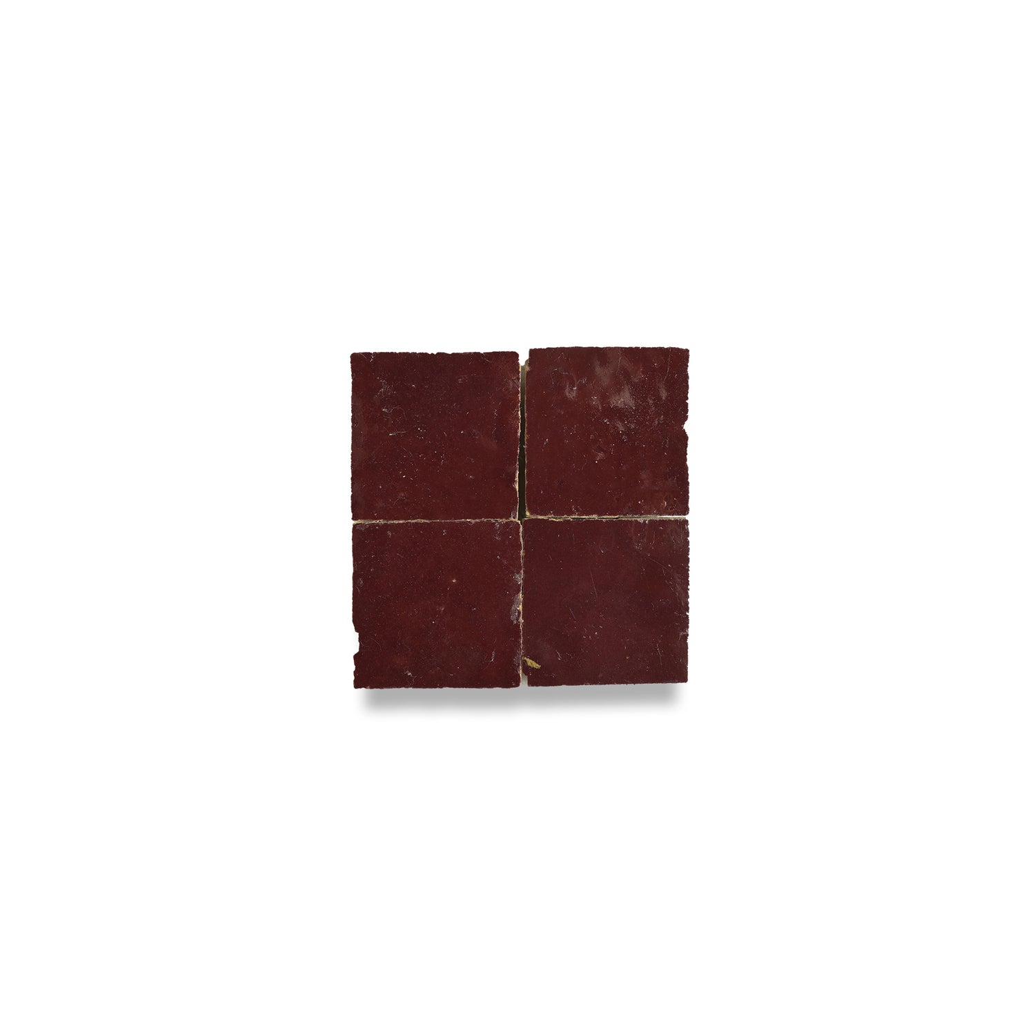 Paprika Red Zellige Tile - 2x2 Mosaic