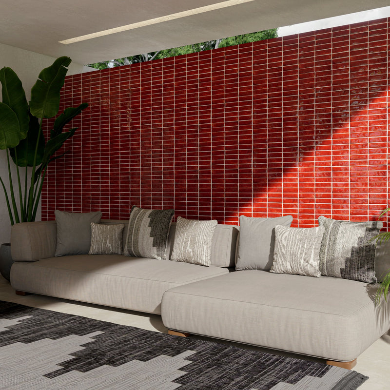 Paprika Red Zellige Tile - 2x6 Bejmat