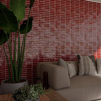 Paprika Red Zellige Tile - 2x6 Bejmat