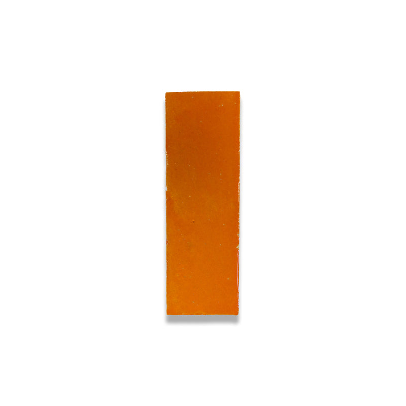 Persimmon Orange Zellige Tile - 2x6 Bejmat