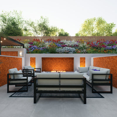 Persimmon Orange Zellige Tile - 2x2 Mosaic