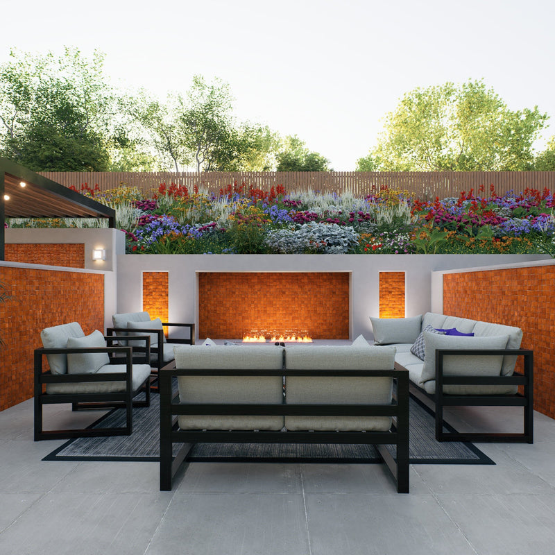 Persimmon Orange Zellige Tile - 2x2 Mosaic