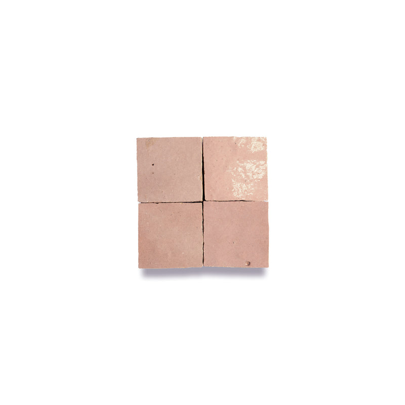 Desert Rose Zellige Tile - 2x2 Mosaic